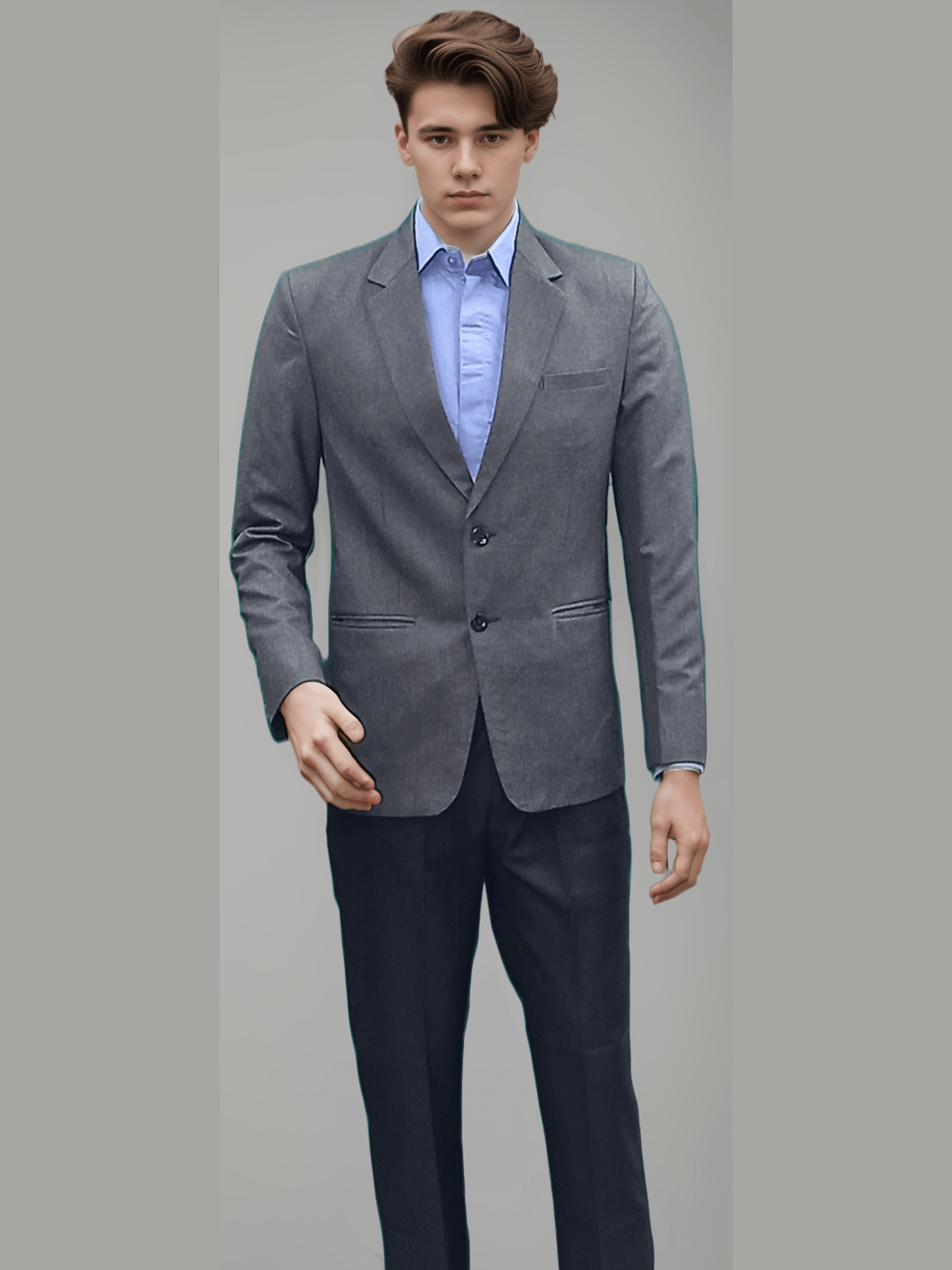 Mens Blazer Grey - J R GARMENTS