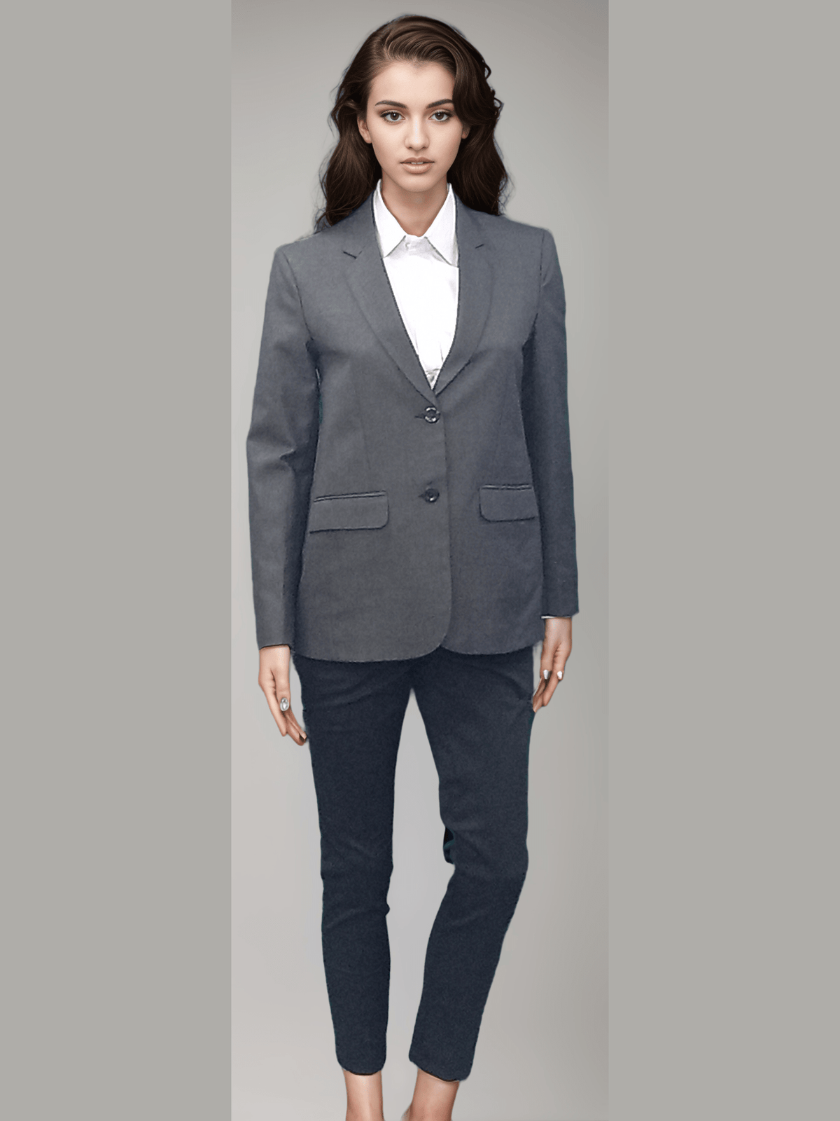 Blazer Female Grey - J R GARMENTS