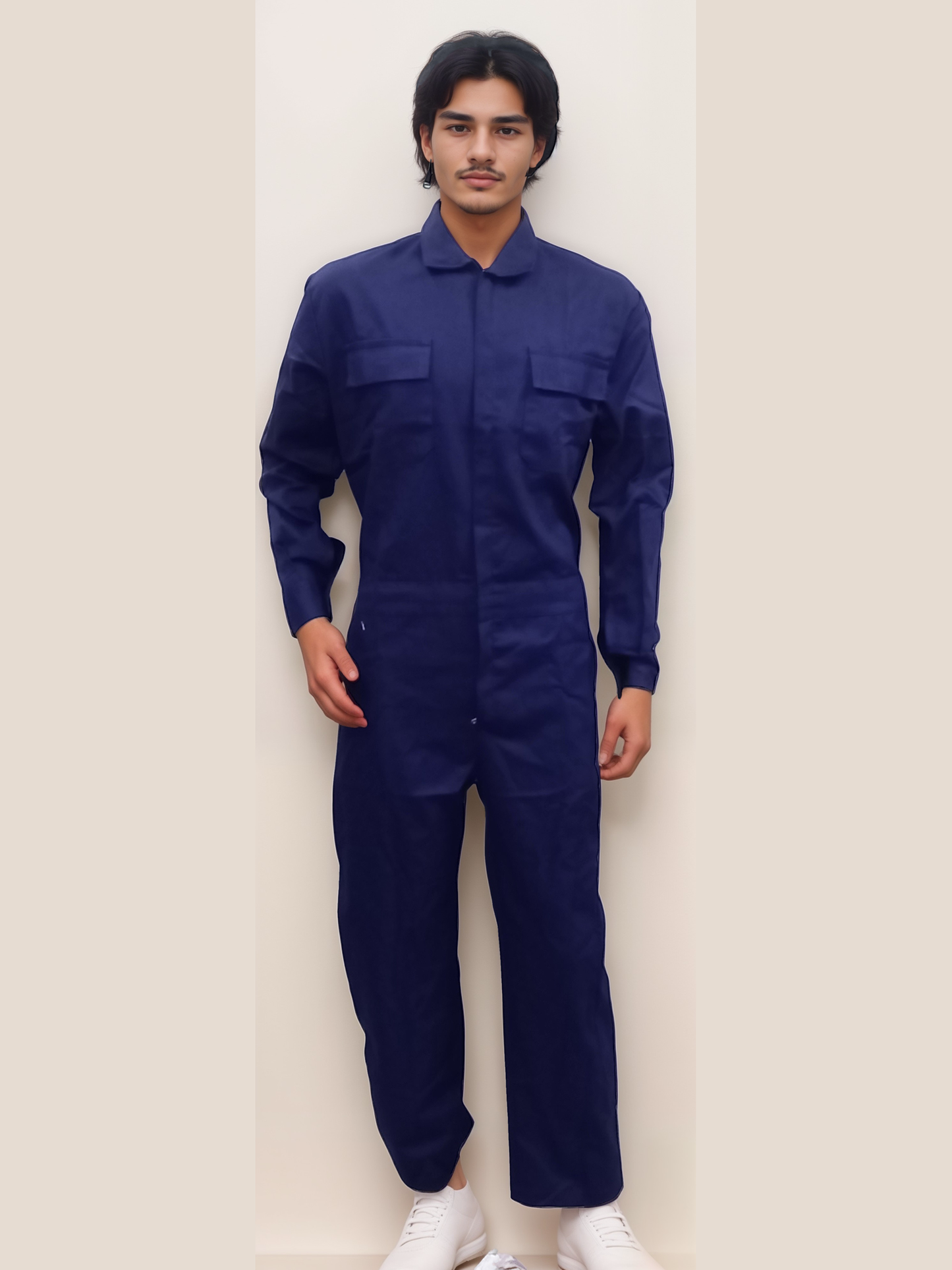 Boiler Suit Navy Blue - J R GARMENTS