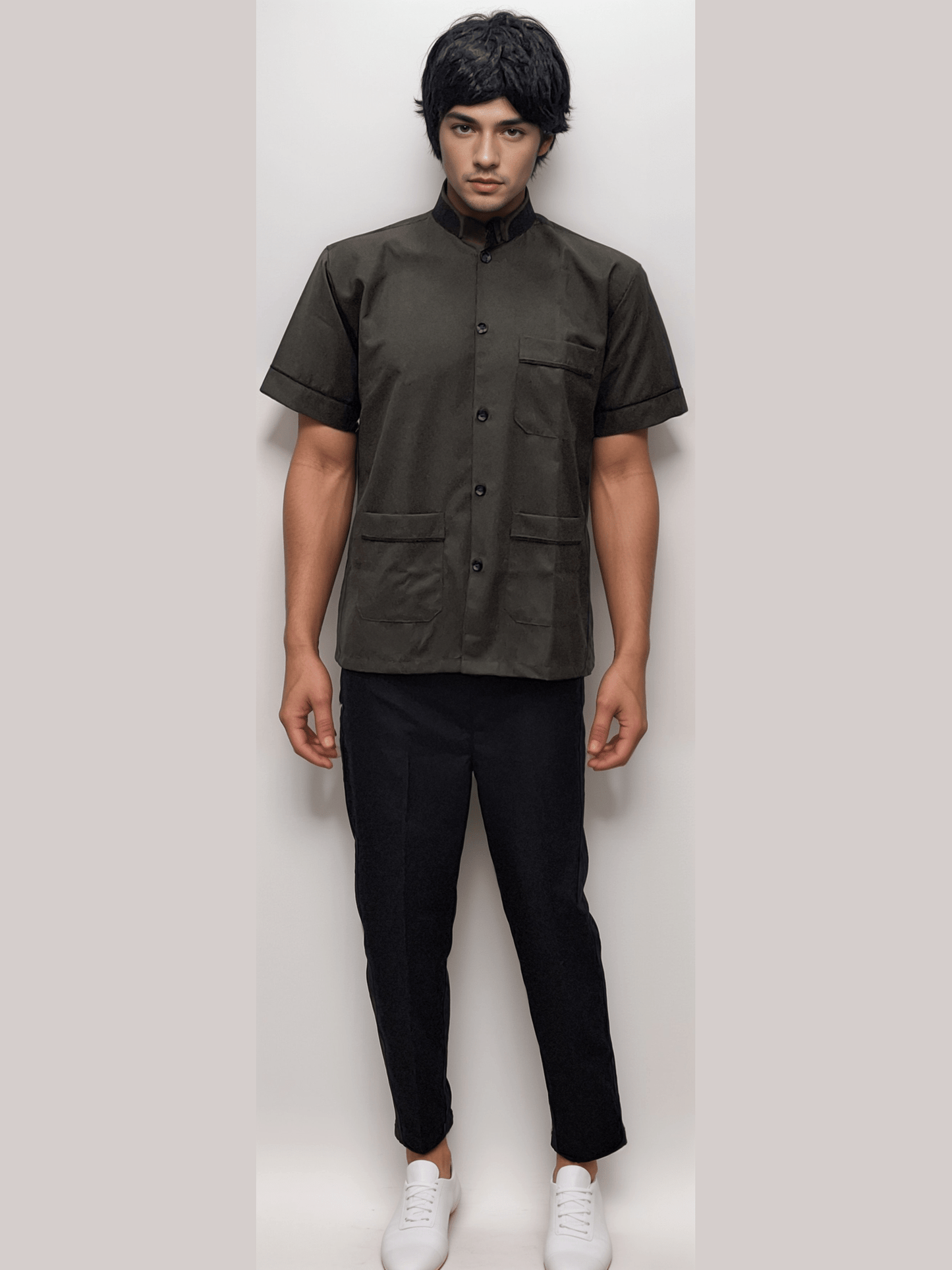Helping Staff Shirt in Olive Green - Perfect for Your Team - J R GARMENTS