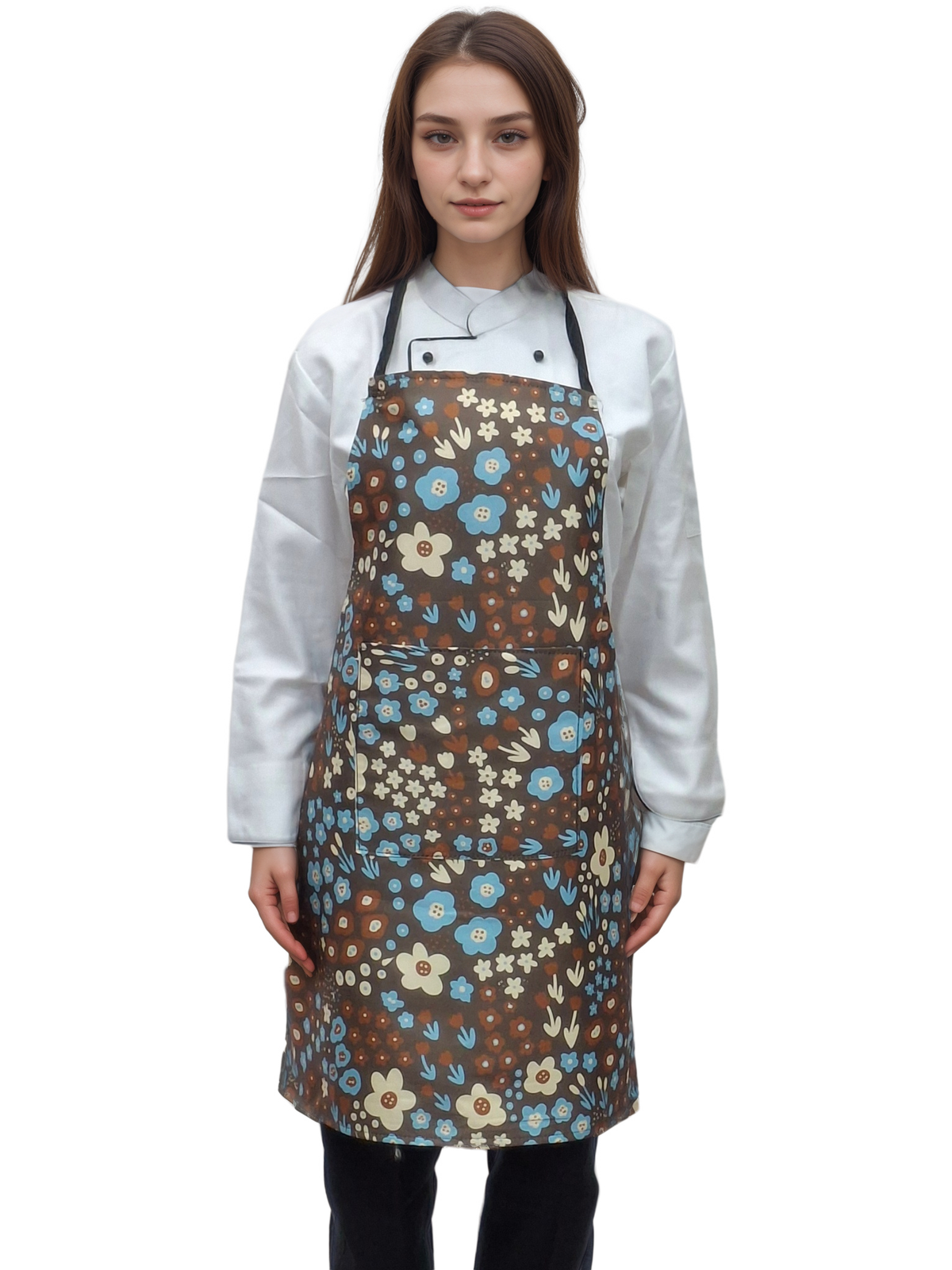 HICKORY Premium Designer Kitchen Apron – Transform Your Cooking Experience with Elegant EVERFRESH FLOWERS - J R GARMENTS
