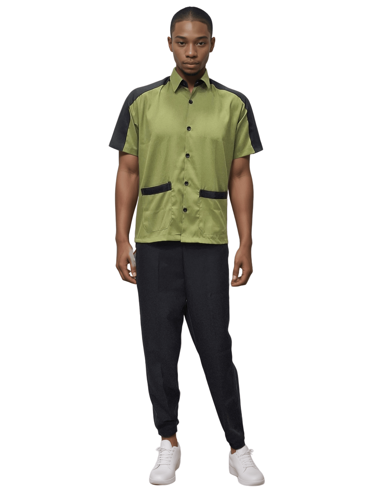 Helping Staff Shirt Moss Green – Comfortable Moss Green Support Apparel for Stylish Teams - J R GARMENTS