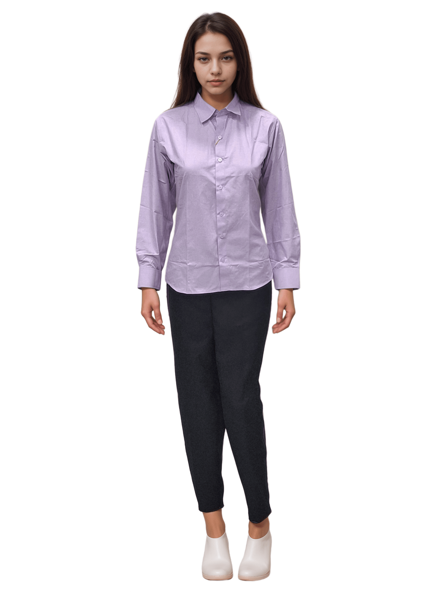 Lavender Formal Ladies Shirt - J R GARMENTS