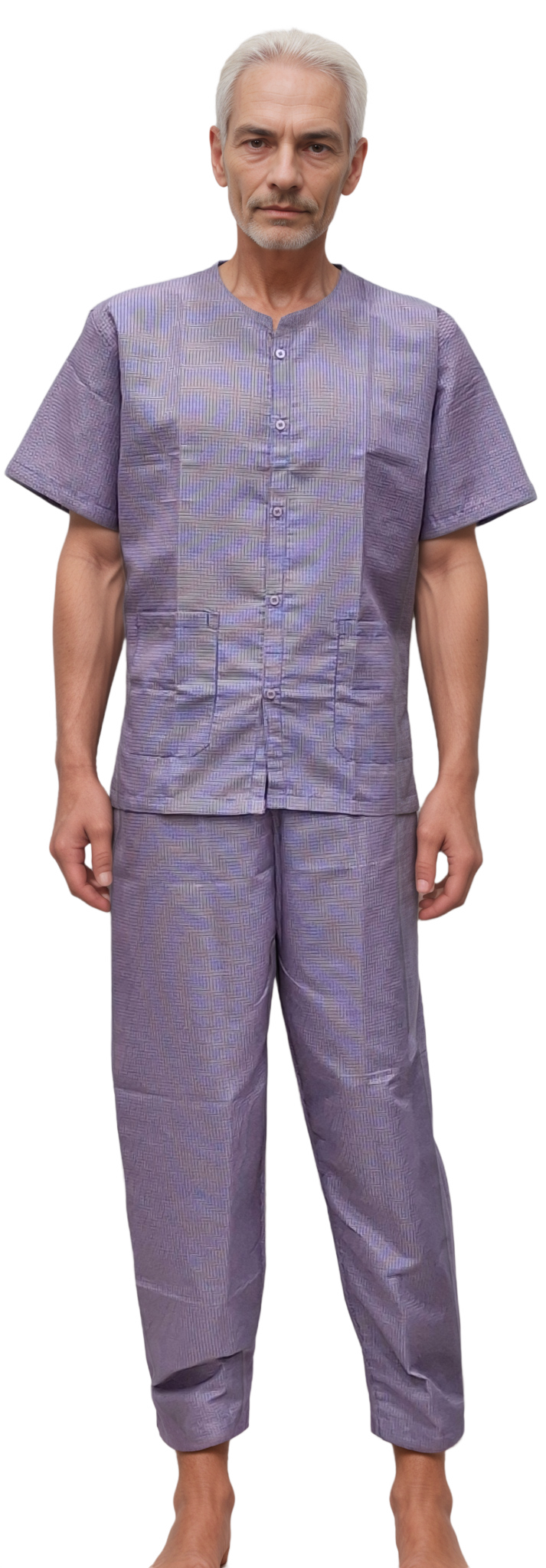 Sapphire Checks Patient Dress β Comfortable & Practical Hospital Wear
