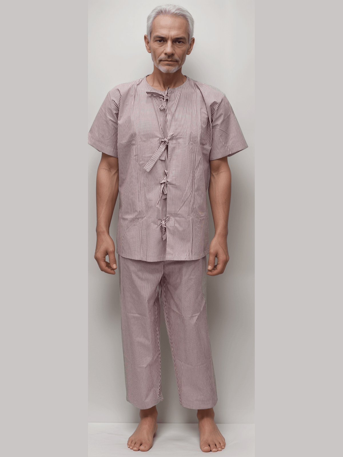 ICU Patient Dress Red Lining - J R GARMENTS