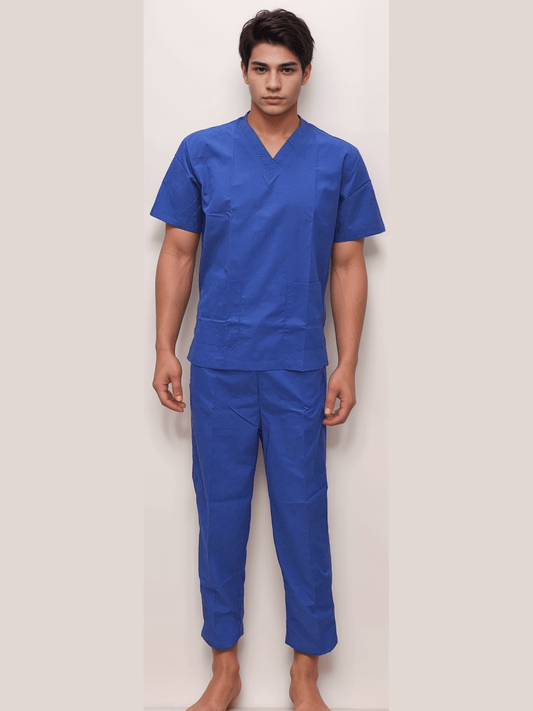 Scrub Dress Royal Blue by HICKORY: Comfortable and Stylish Choice for Healthcare Professionals - J R GARMENTS