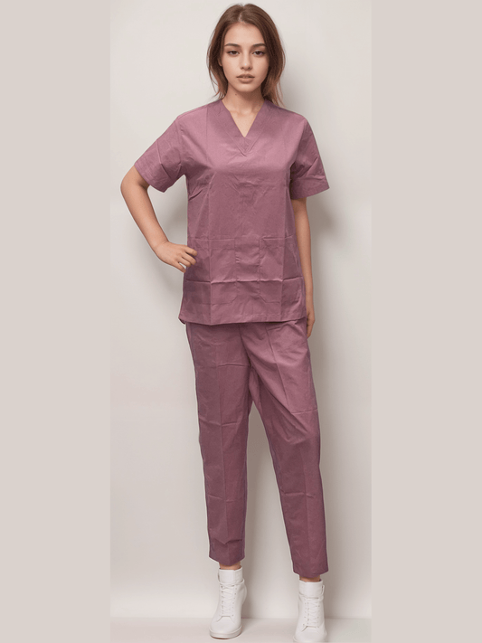 Scrub Dress Pink - J R GARMENTS