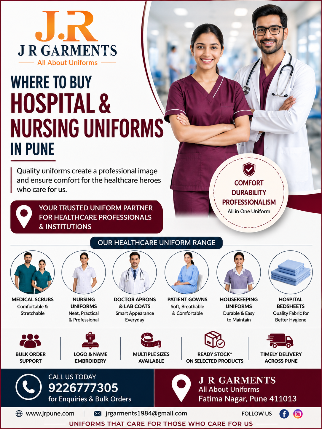 Where to Buy Hospital & Nursing Uniforms in Pune
