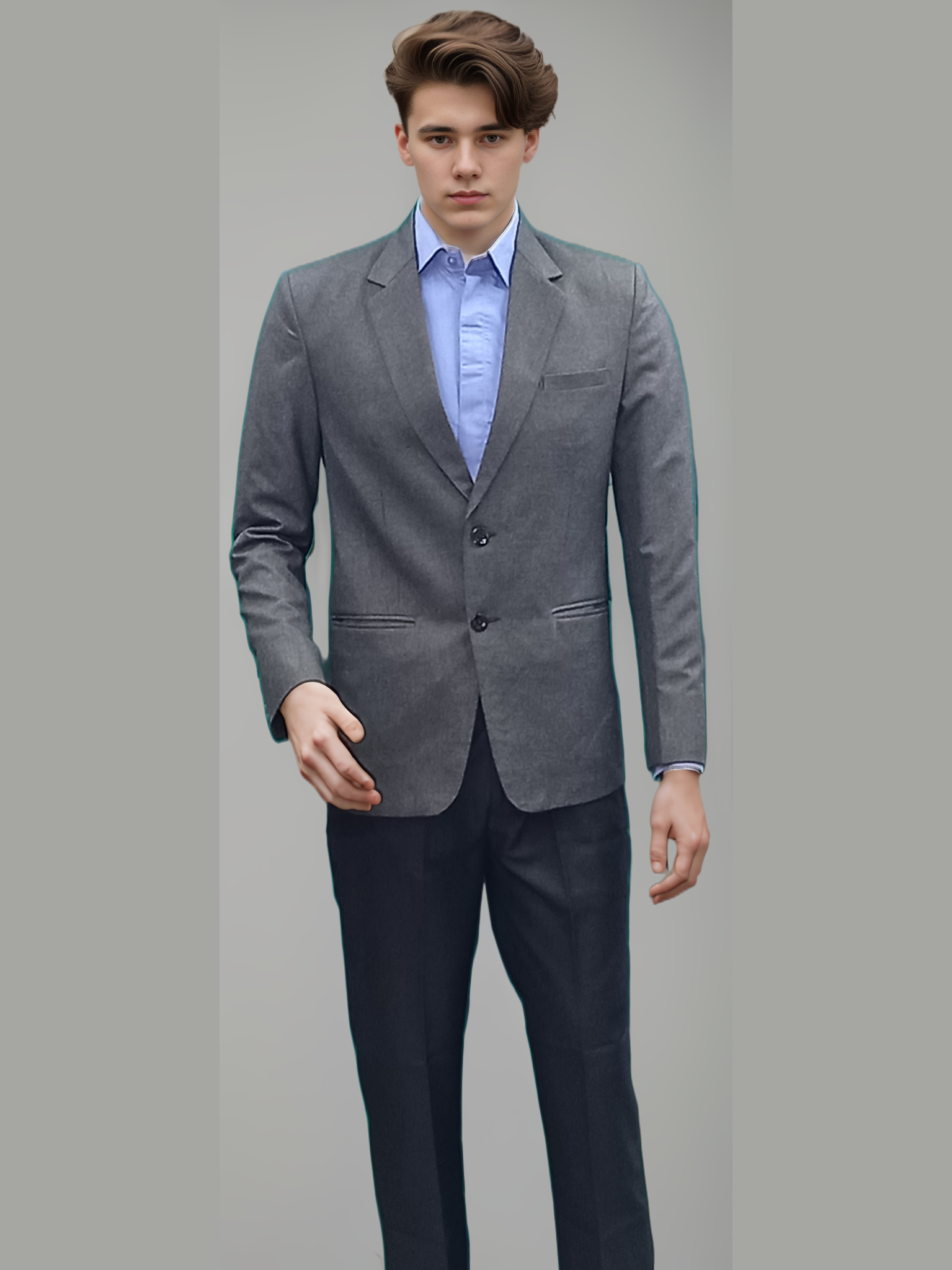 Mens Blazer Grey - J R GARMENTS