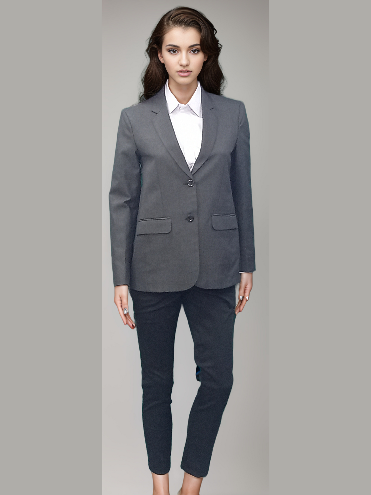 Blazer Female Grey - J R GARMENTS