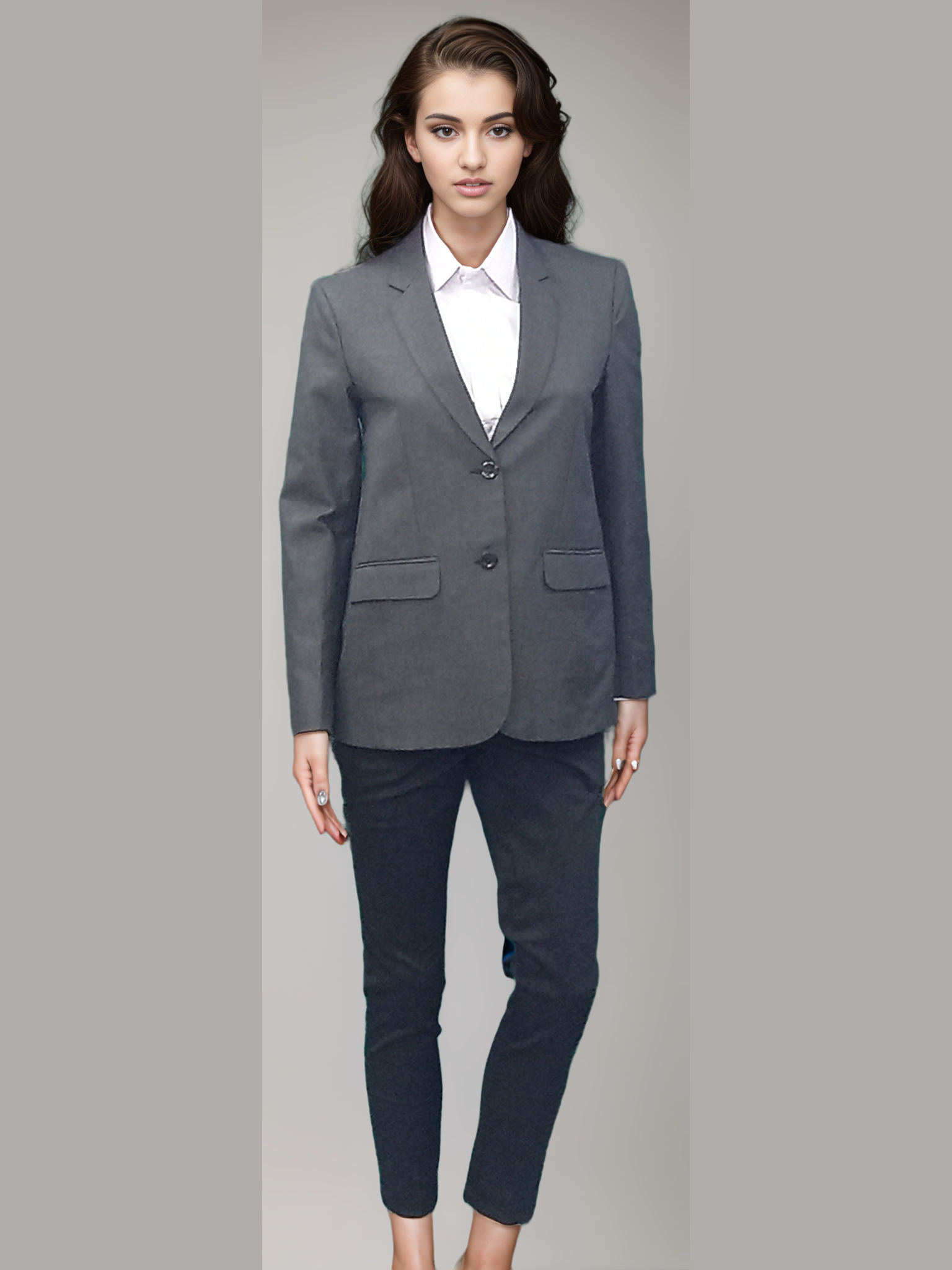 Blazer Female Grey - J R GARMENTS