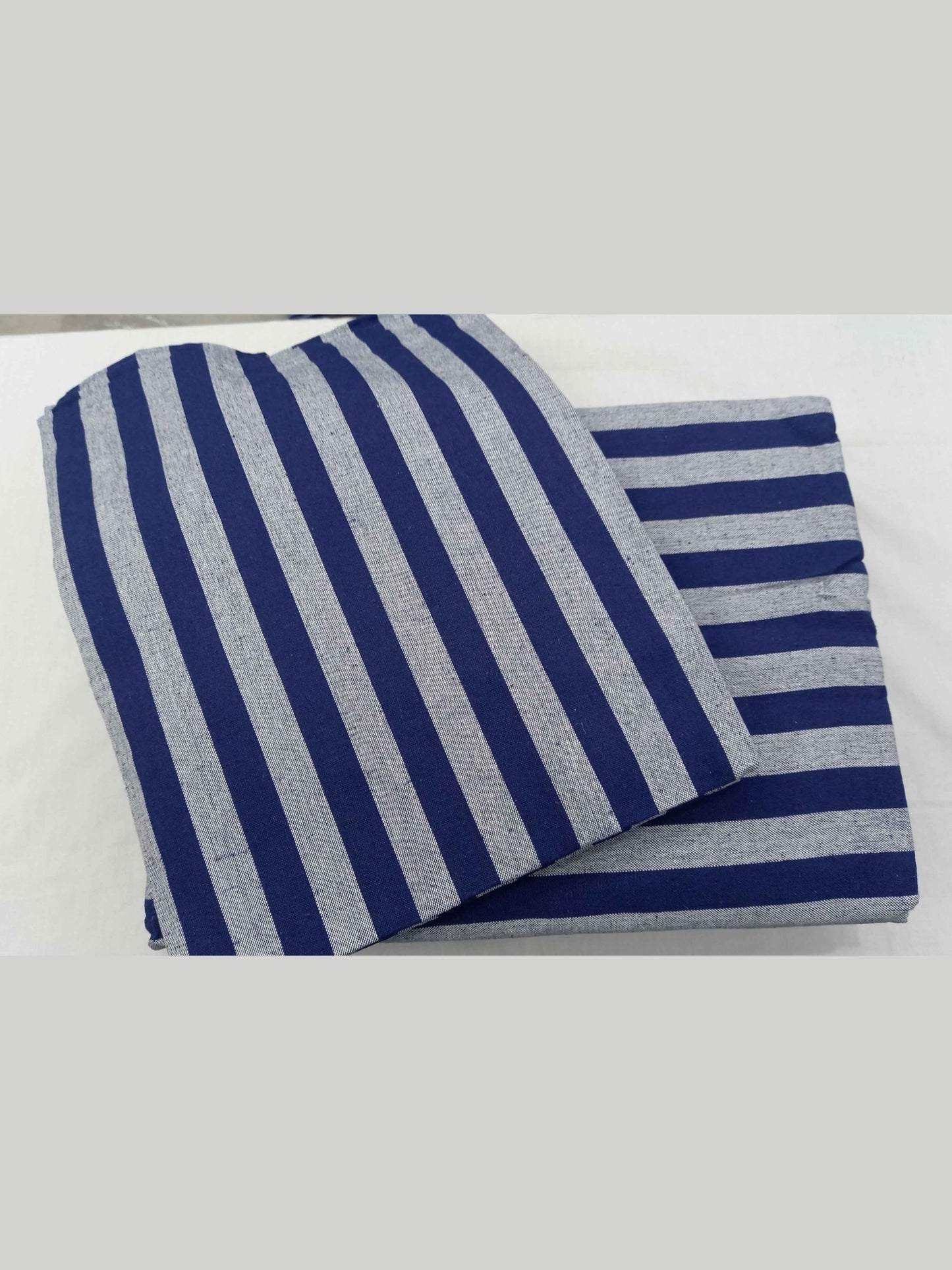Hospital Bedsheet Royal Blue & Grey Lining for Enhanced Comfort - J R GARMENTS