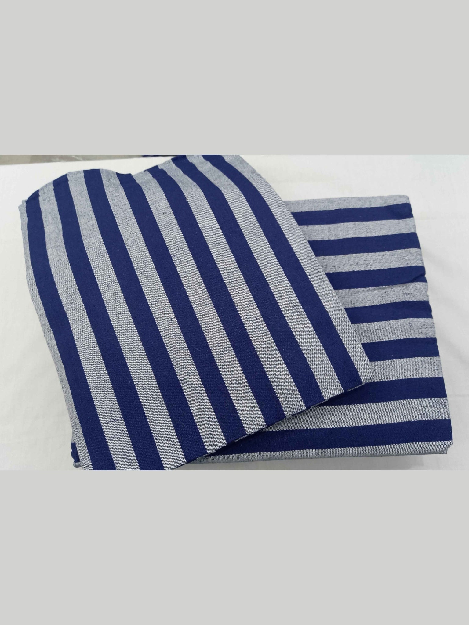 Hospital Bedsheet Royal Blue & Grey Lining for Enhanced Comfort - J R GARMENTS