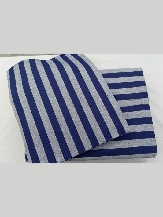 Hospital Bedsheet Royal Blue & Grey Lining for Enhanced Comfort - J R GARMENTS