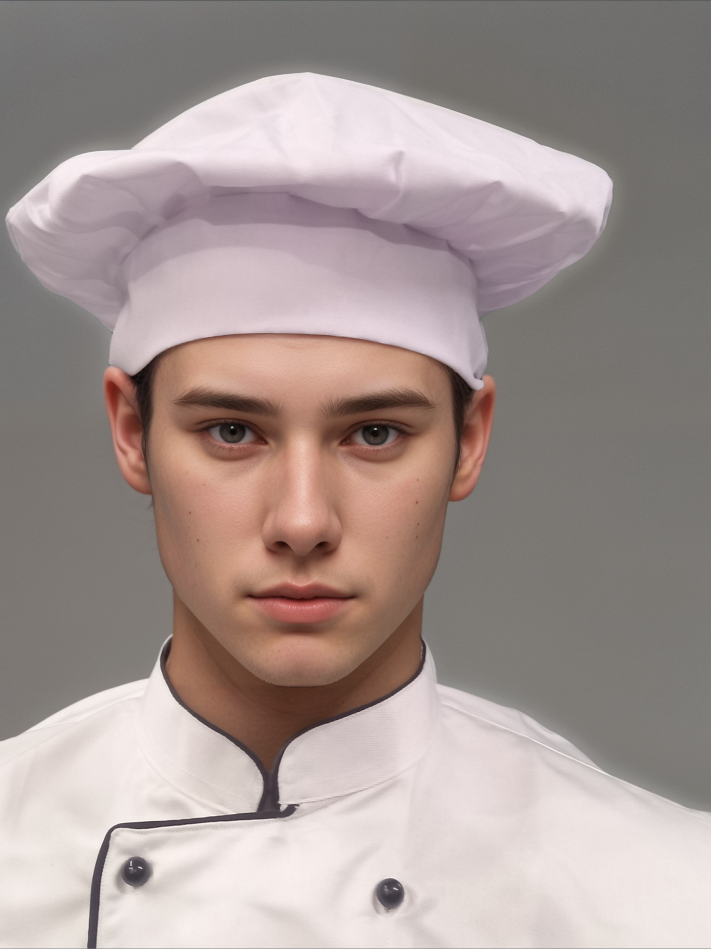Chef Cap White - Premium Quality Culinary Headwear for Chefs - J R GARMENTS