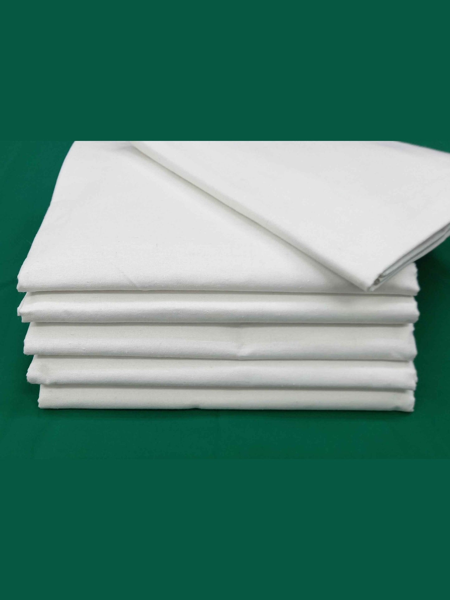 ICU Bedsheet White - Premium Quality Plain White Bedsheet for Hospital Use - J R GARMENTS