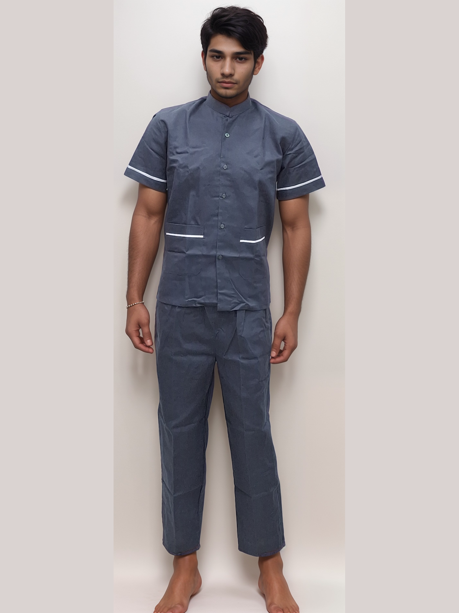 Helping Staff Dress Grey - J R GARMENTS
