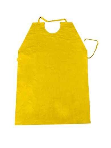 HICKORY Waterproof PVC Industrial Apron – Chemical & Acid Resistant (Yellow, 24×48 Inch)