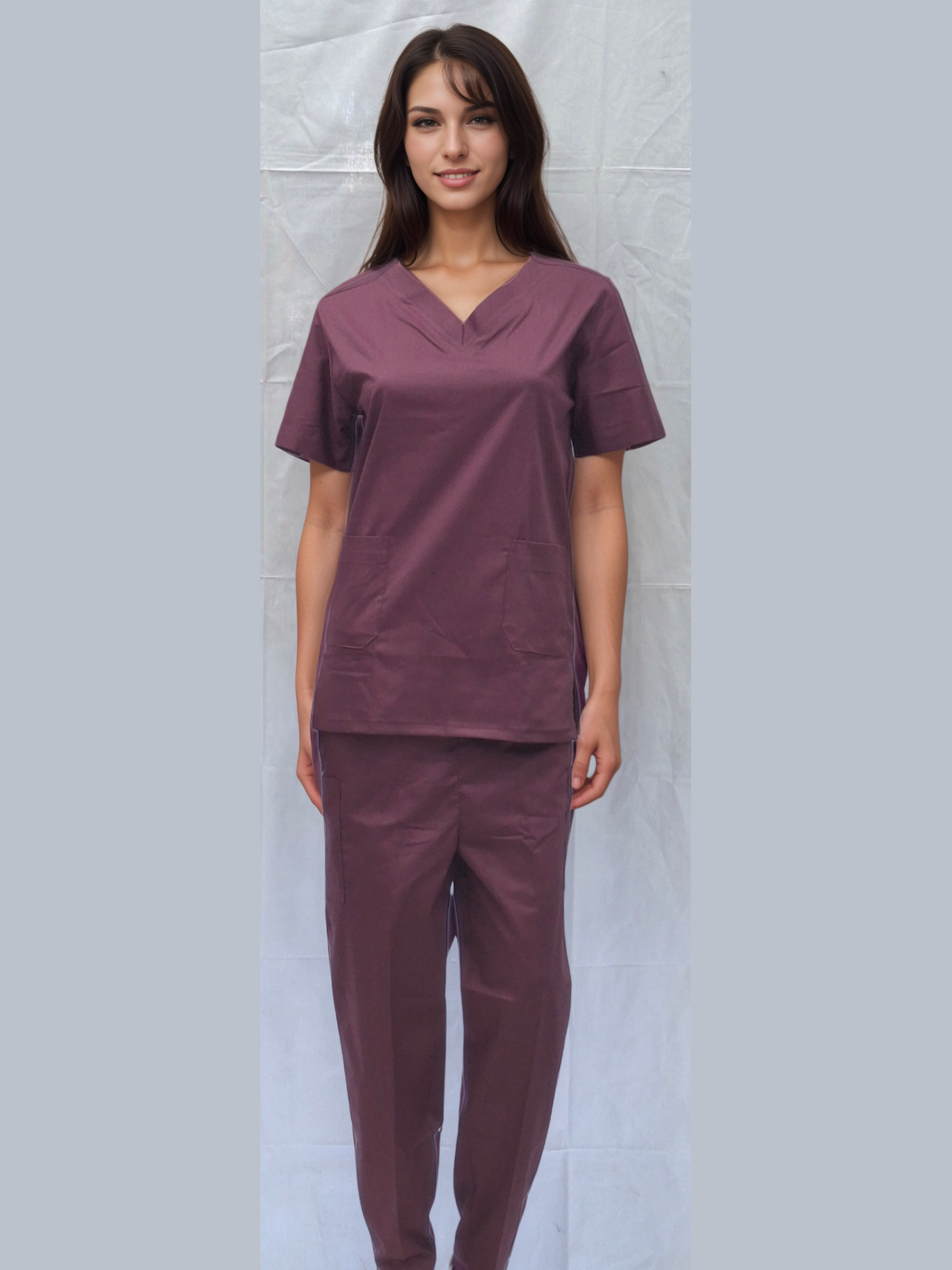 Stretchable Scrub Plum | HICKORY - J R GARMENTS