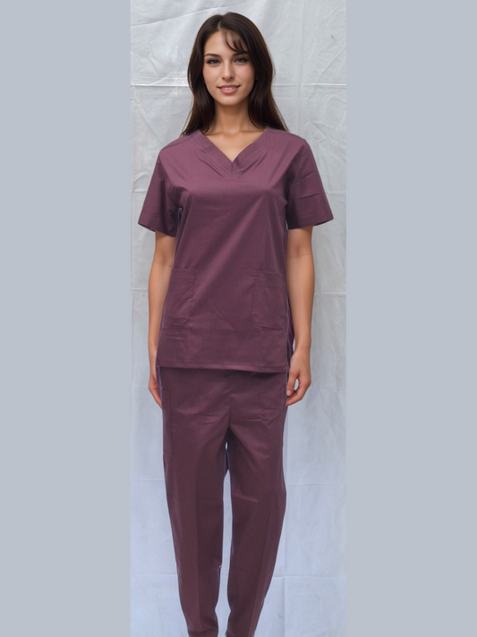Stretchable Scrub Plum | HICKORY - J R GARMENTS
