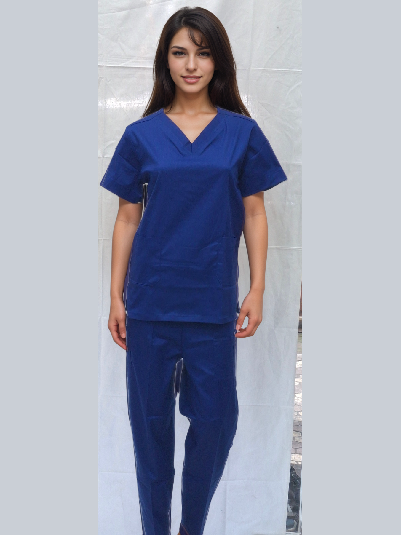 Stretchable Scrub  Royal Blue | HICKORY - J R GARMENTS