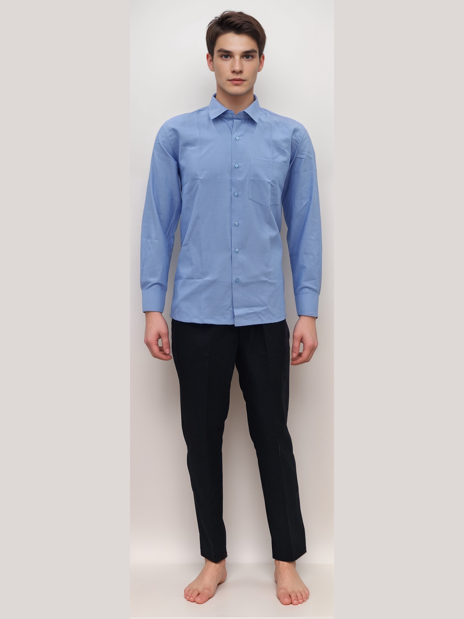 Formal Shirt Gents Light Blue - J R GARMENTS