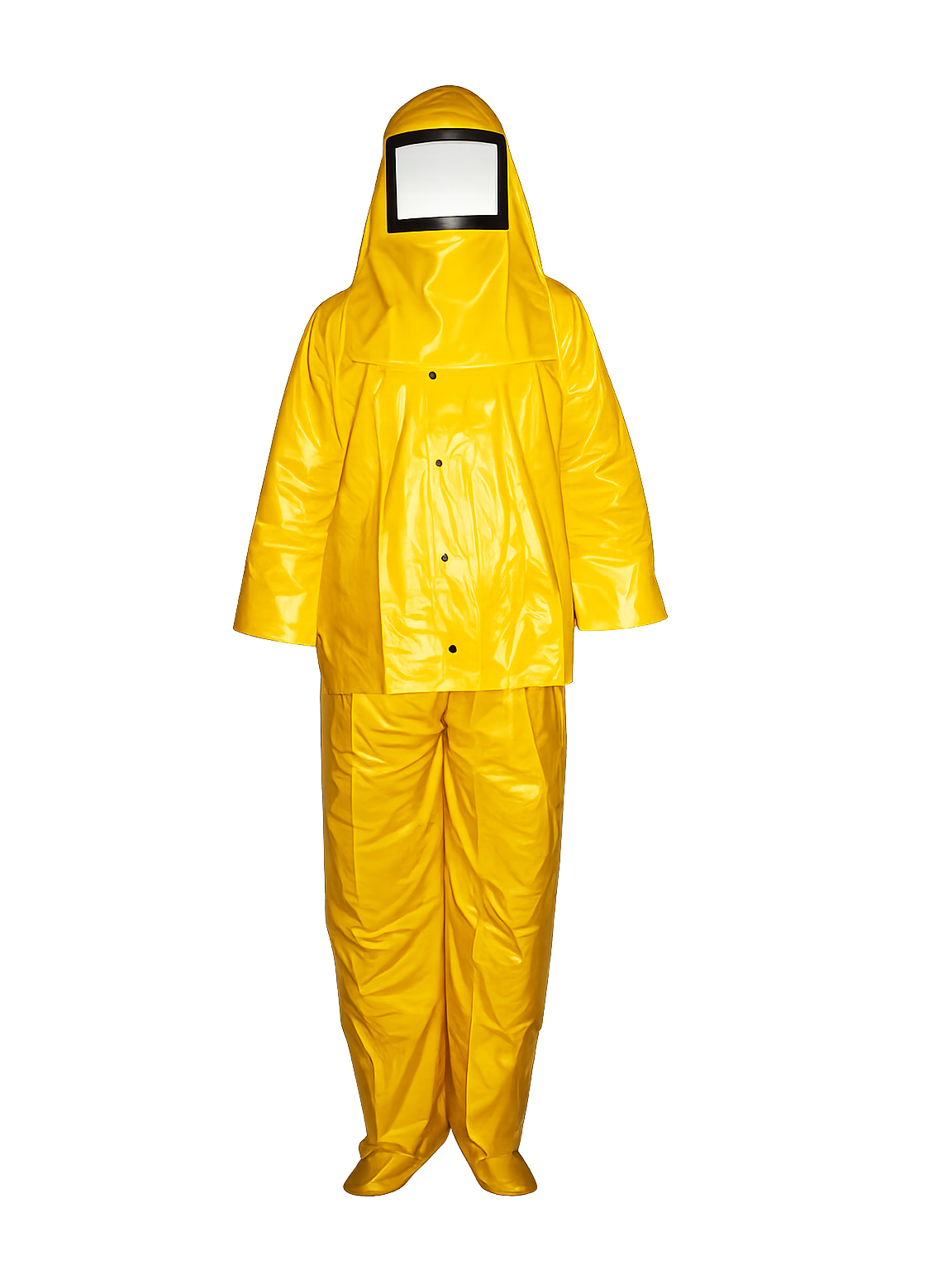 Chemical Yellow Safety Protection Suit | Full Body Chemical Safety Protection Set with Hood & Pant | Free Size, Ideal for Hazardous Environments