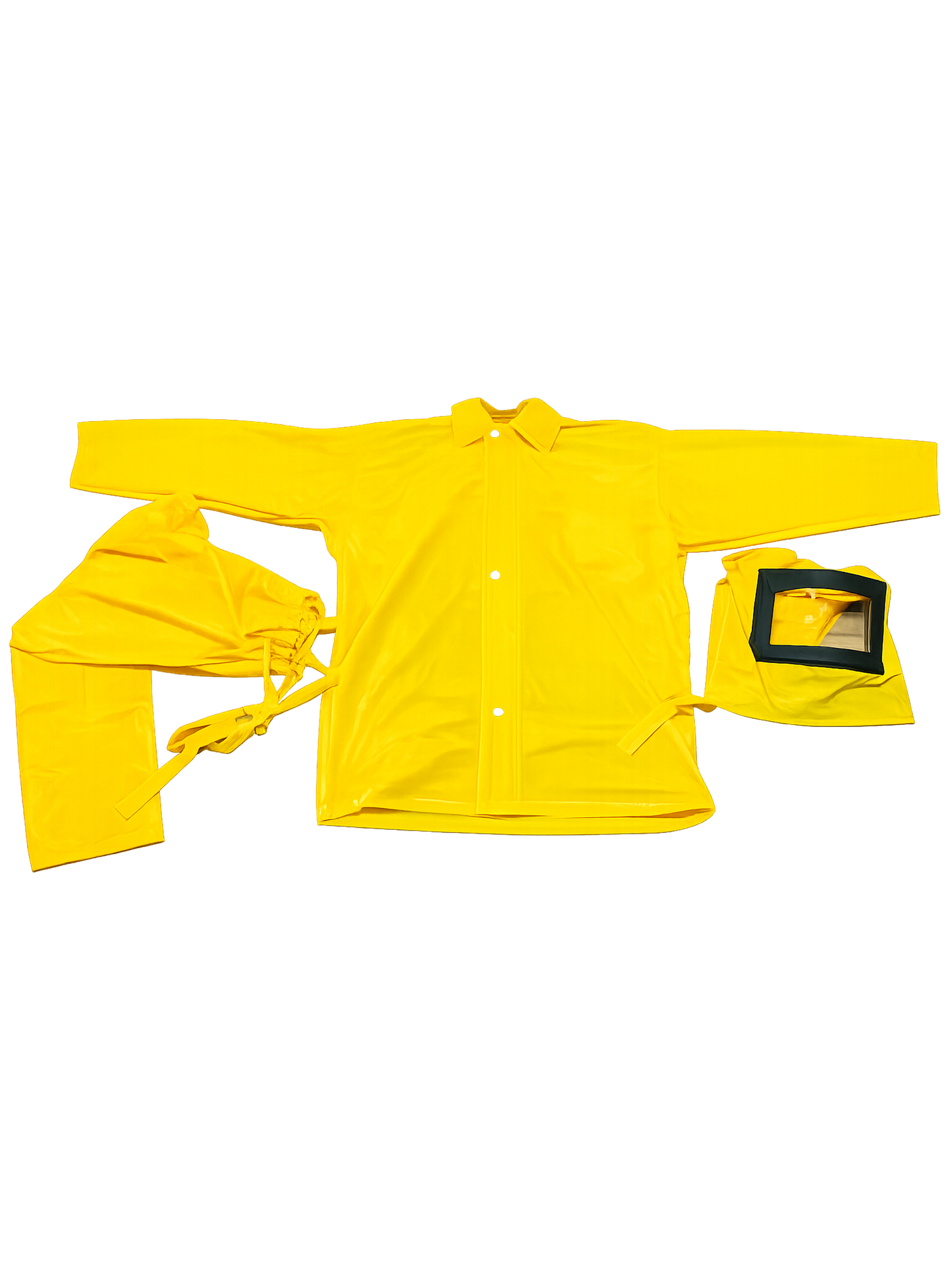 Chemical Yellow Safety Protection Suit | Full Body Chemical Safety Protection Set with Hood & Pant | Free Size, Ideal for Hazardous Environments