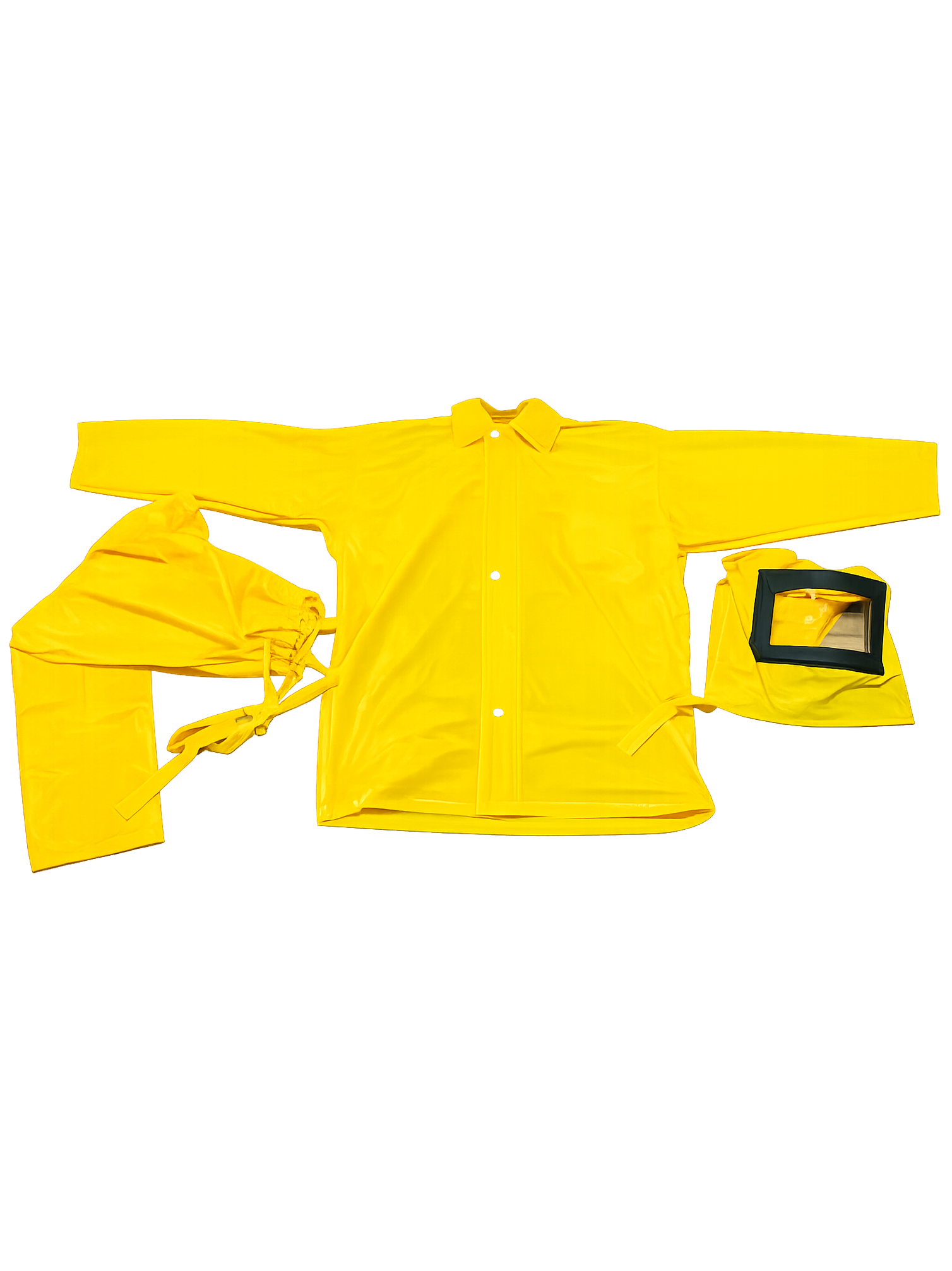 Chemical Yellow Safety Protection Suit | Full Body Chemical Safety Protection Set with Hood & Pant | Free Size, Ideal for Hazardous Environments