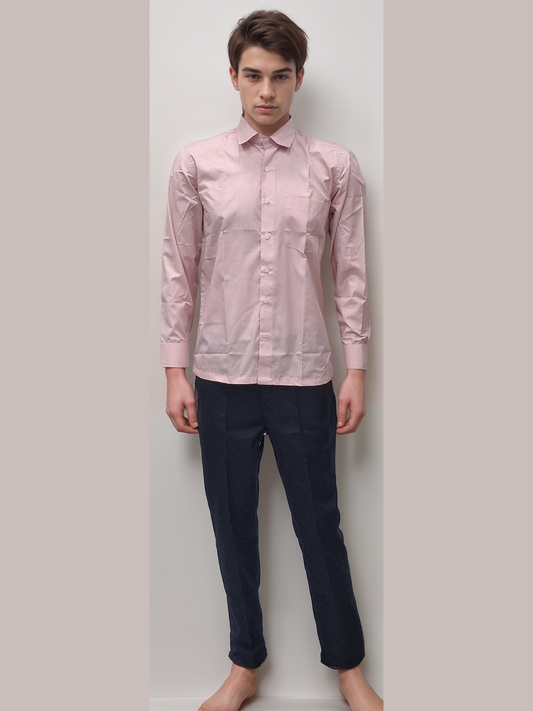 Formal Shirt Gents Peach - J R GARMENTS