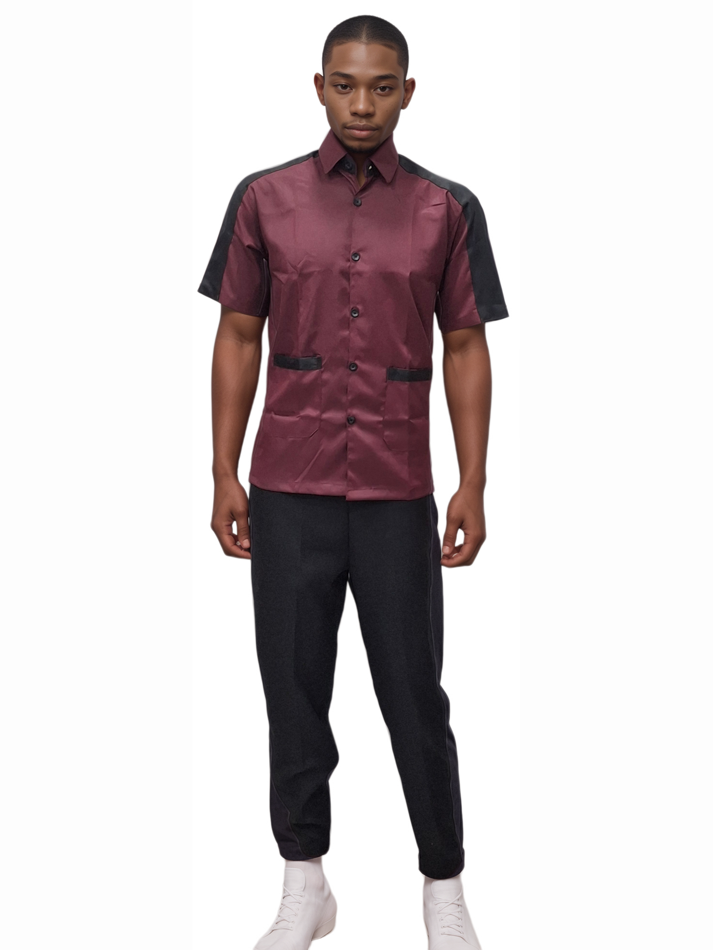 Helping Staff Shirt Maroon - Comfortable and Stylish Support Apparel - J R GARMENTS