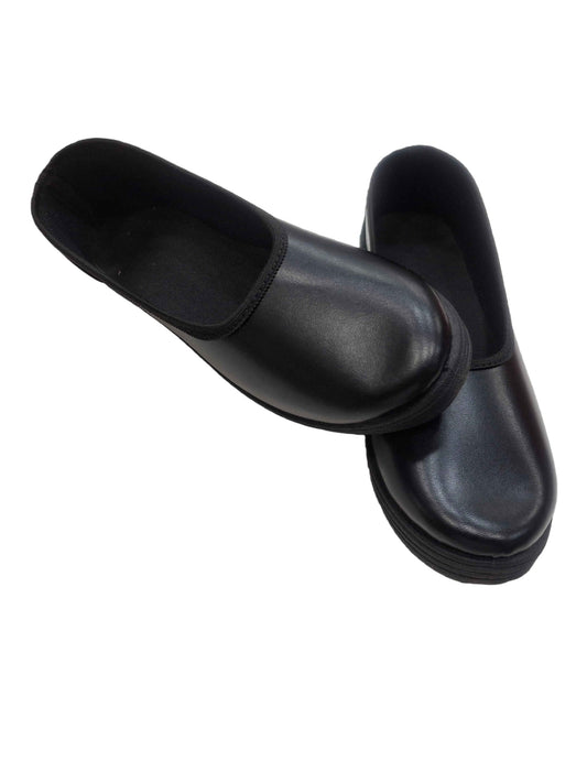 Ladies Flat Belly Shoes – Durable Rexine Work Footwear