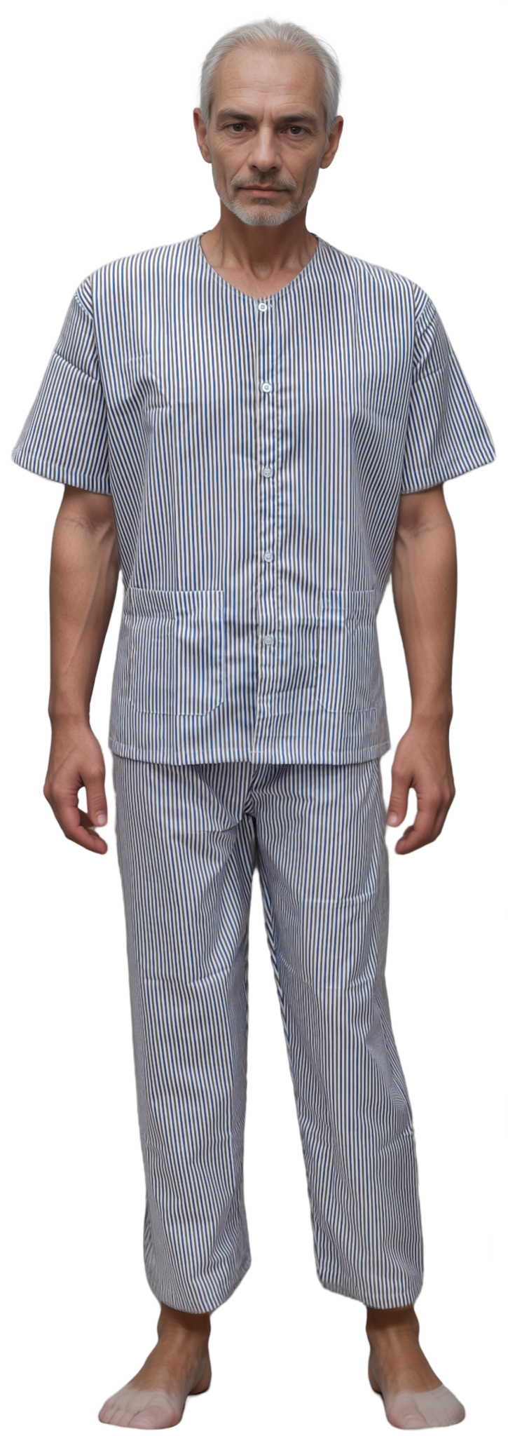 Patient Dress – Shirt &amp; Pajama Pattern | French Blue