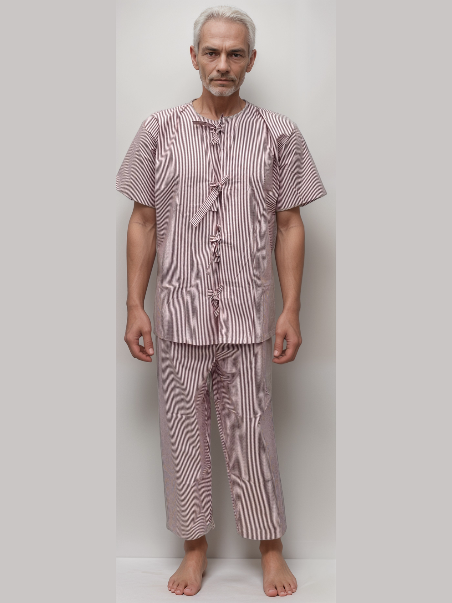 ICU Patient Dress Red Lining - J R GARMENTS