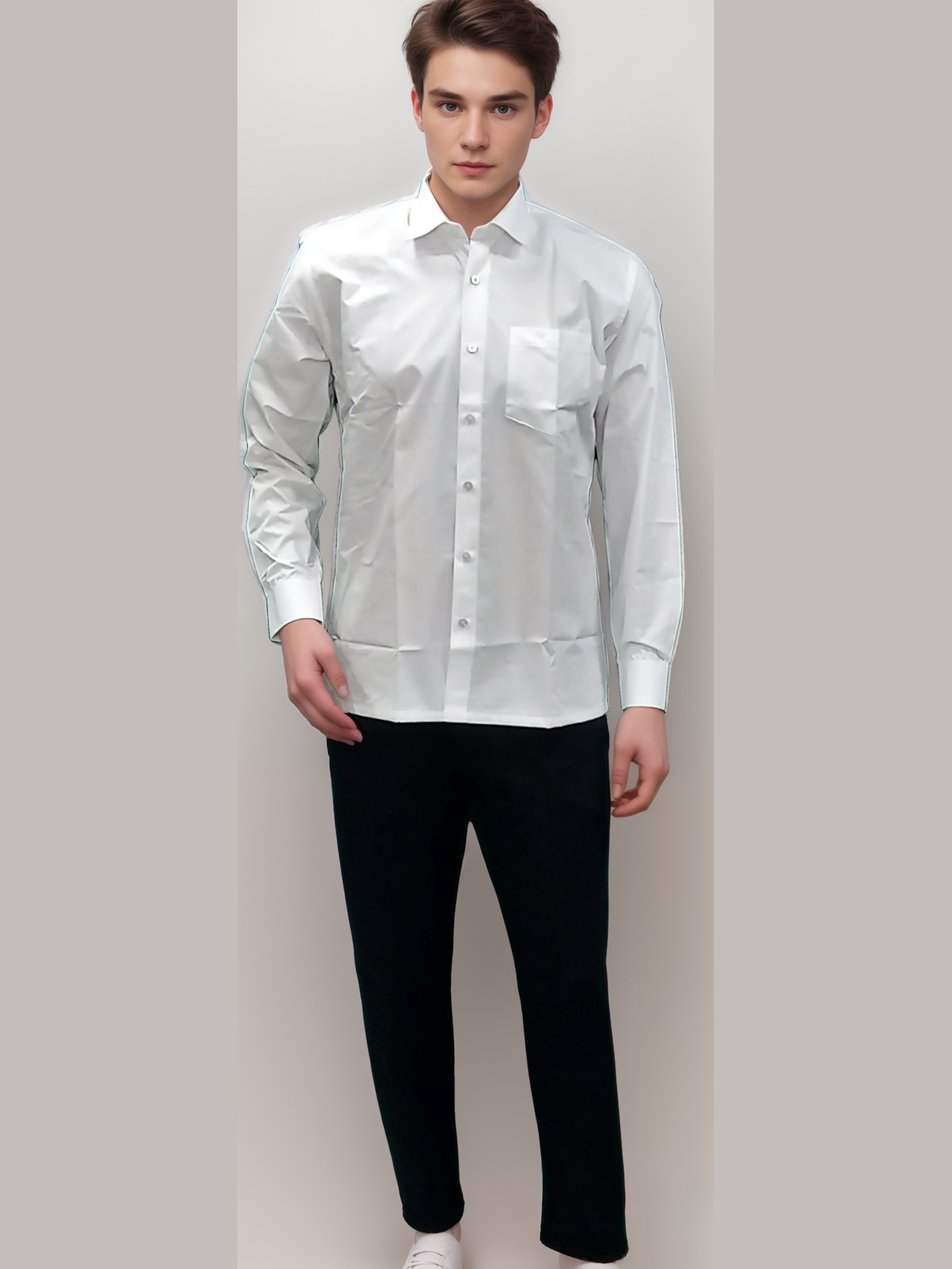 Formal Shirt Gents White - J R GARMENTS