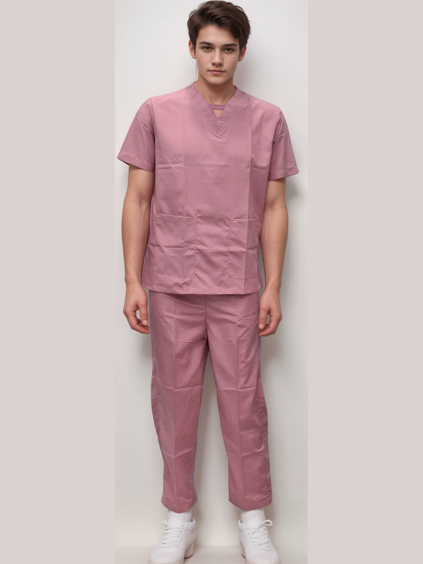 Scrub Dress Pink - J R GARMENTS
